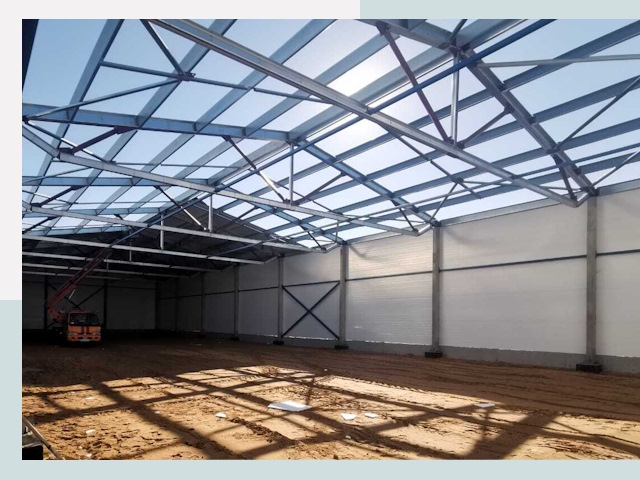 Строительство сенохранилищ в Гусе-Хрустальном