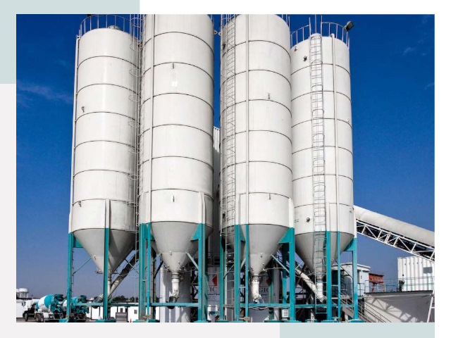 Строительство цементных силосов в Гусе-Хрустальном