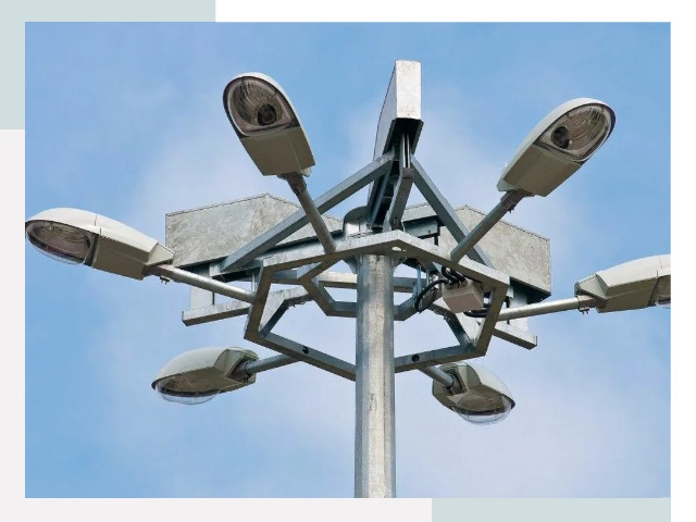 Монтаж осветительных мачт в Гусе-Хрустальном