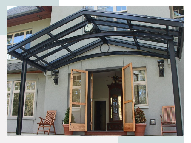 Козырьки металлические в Гусе-Хрустальном