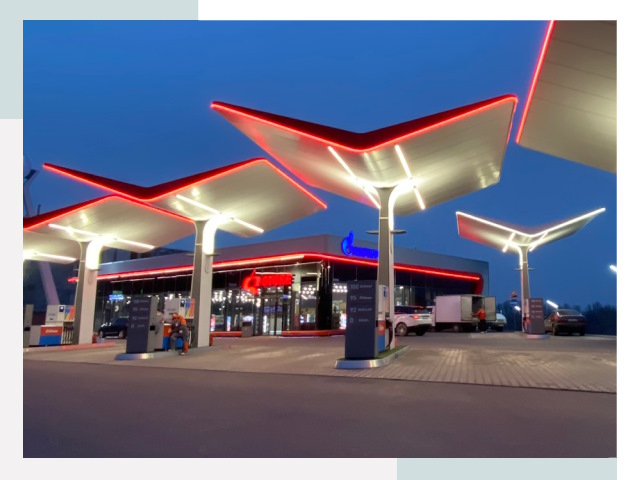Навесы для АЗС в Гусе-Хрустальном