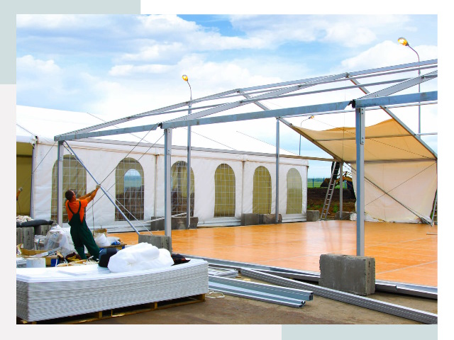 Быстро сборные шатры в Гусе-Хрустальном