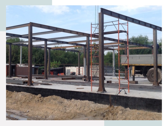 Фундамент для ангаров в Гусе-Хрустальном