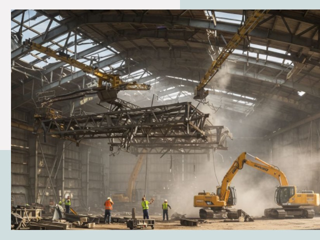 Демонтаж ангаров в Гусе-Хрустальном от 642 руб. за м²