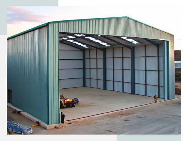 Строительство ангаров в Гусе-Хрустальном